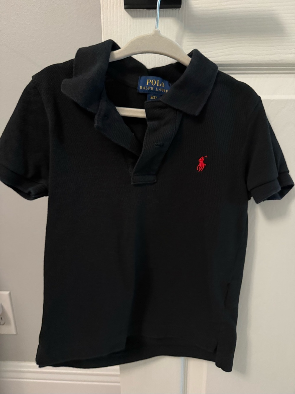 Polo by Ralph Lauren Boys Black Polo with Red Pony